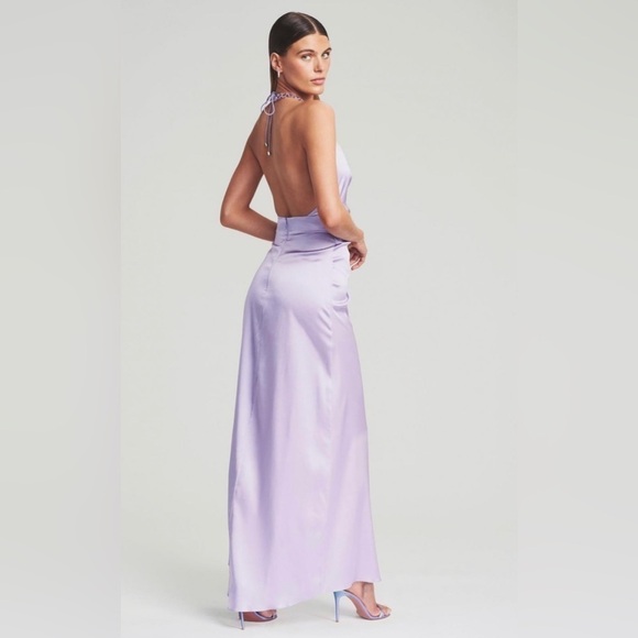 Retrofete ceres silk dress in lavender NWT - Picture 5 of 10